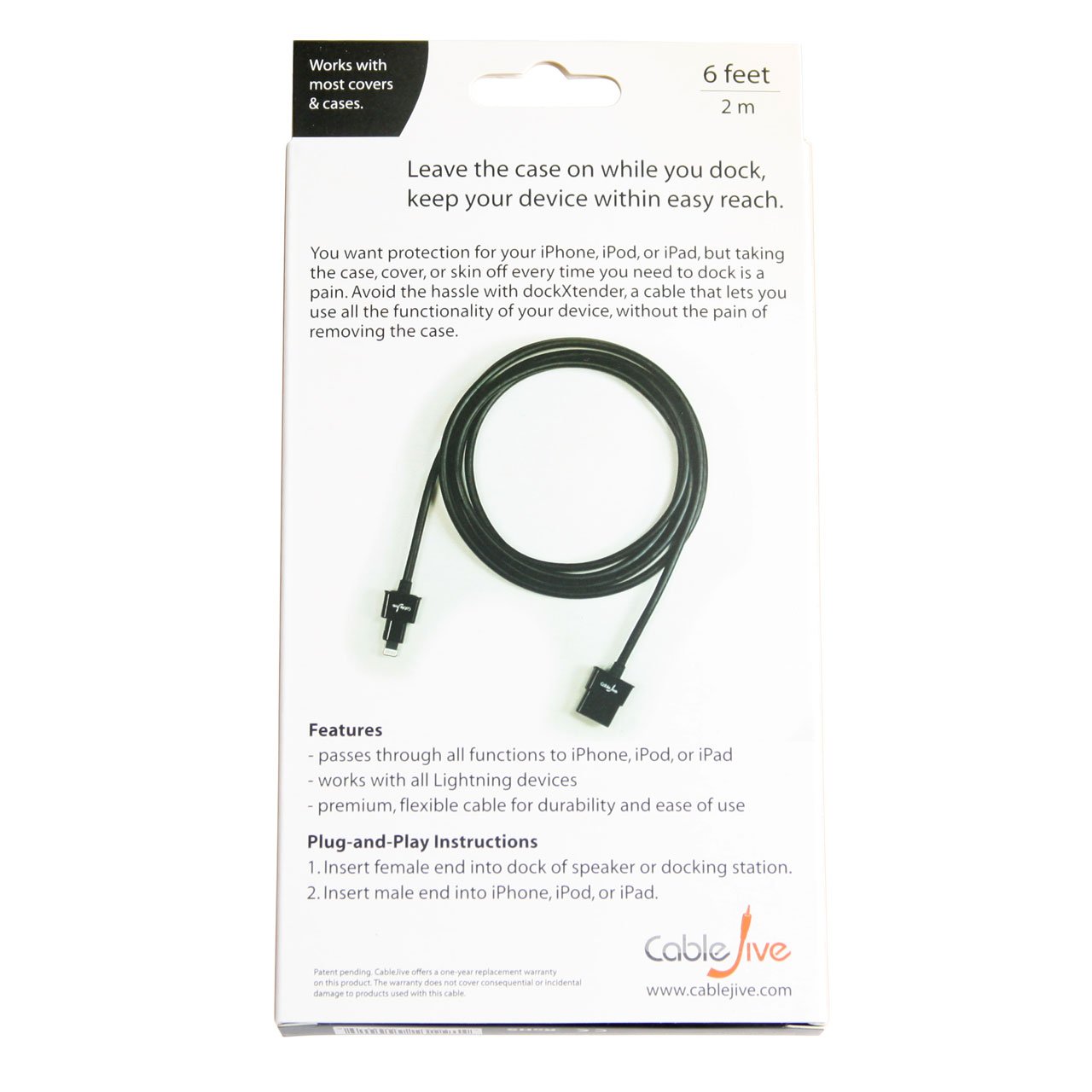 Lightningドック Amazon.co.jp: CableJive dockXtender L 180 cm Lightning 延長